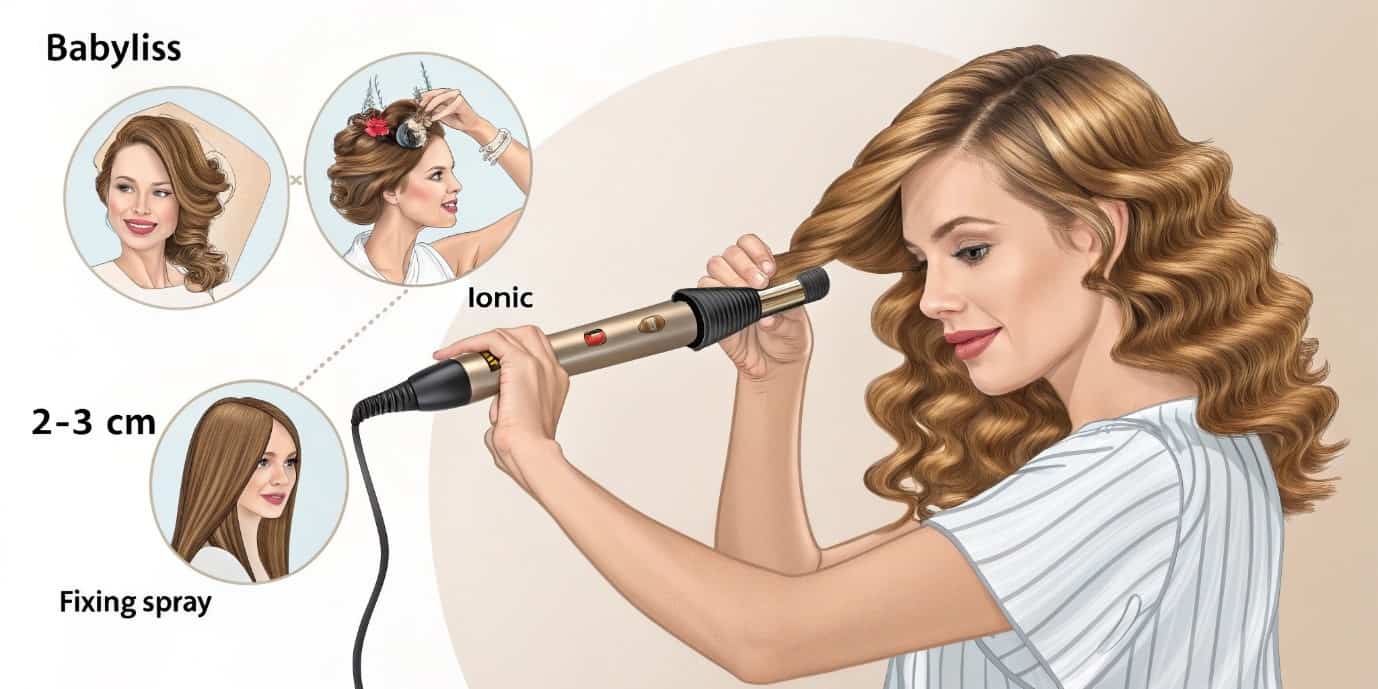 روش پیچیدن مو با بابلیس(مرحله به مرحله)