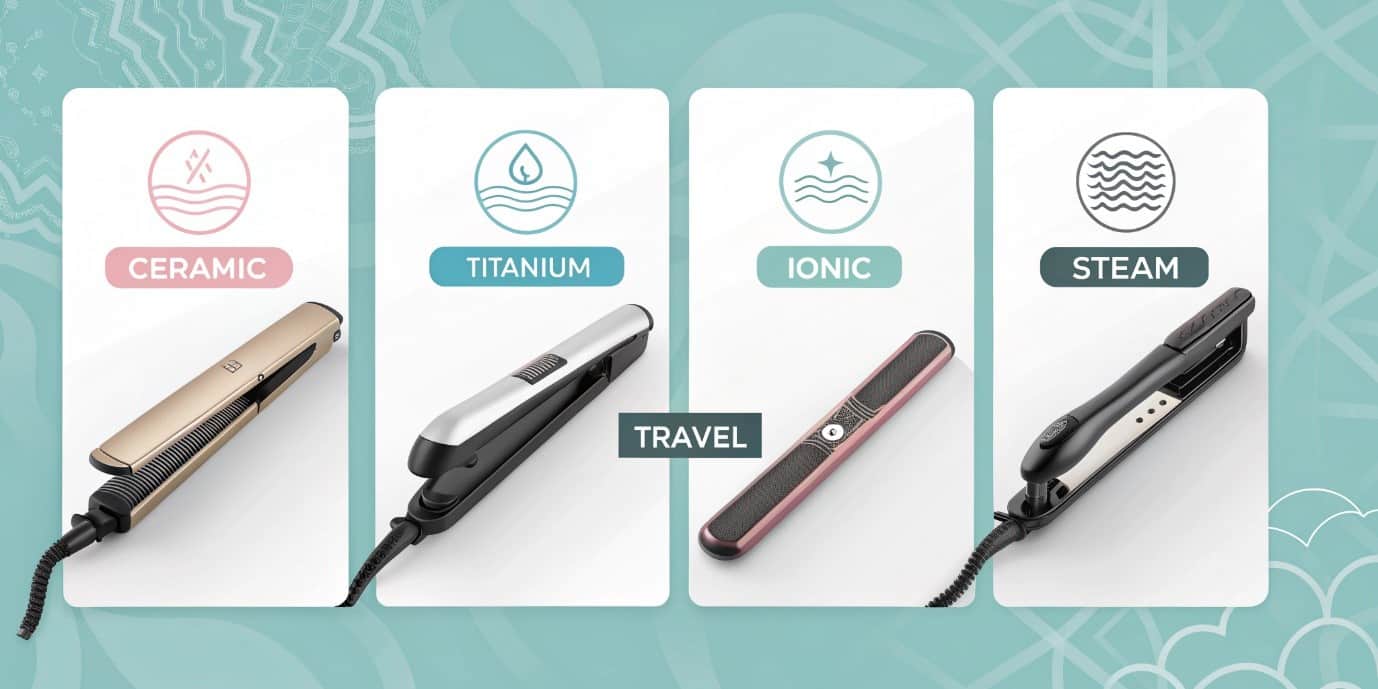 انواع اتو مو + ویژگی‌ها