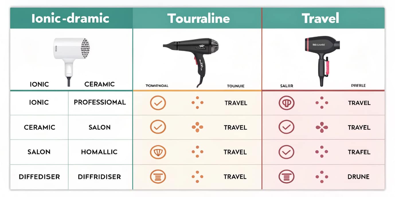 تفاوت انواع سشوار